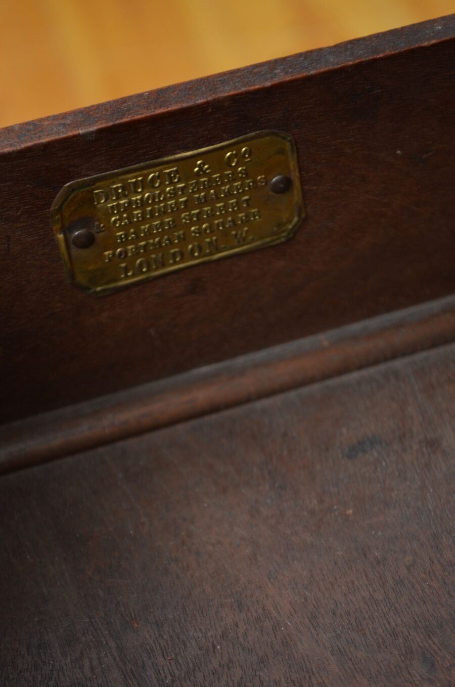 Druce & Co Mahogany Hall Table Console Table - Image 12