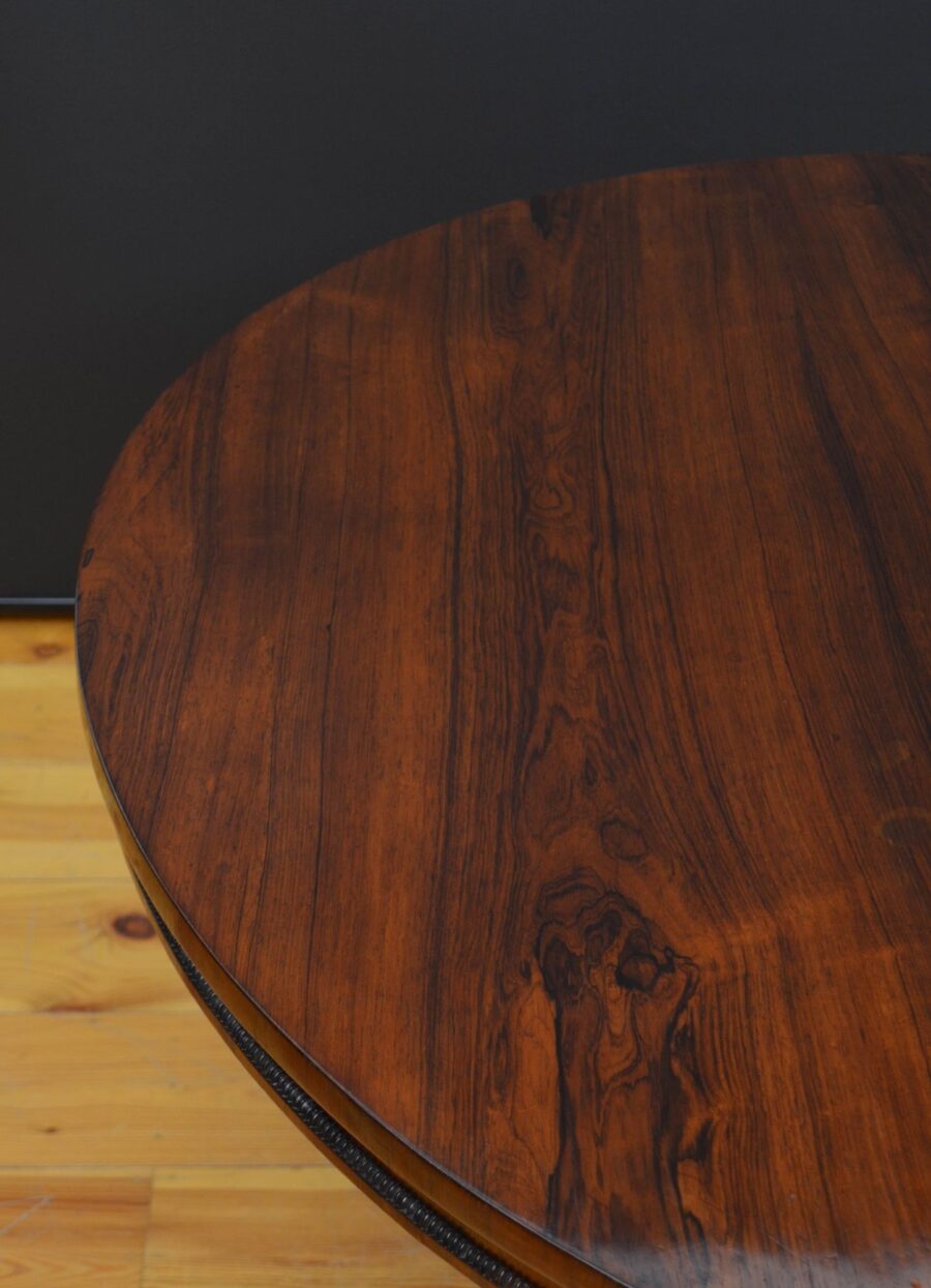 Regency Rosewood dining or centre table - Image 5