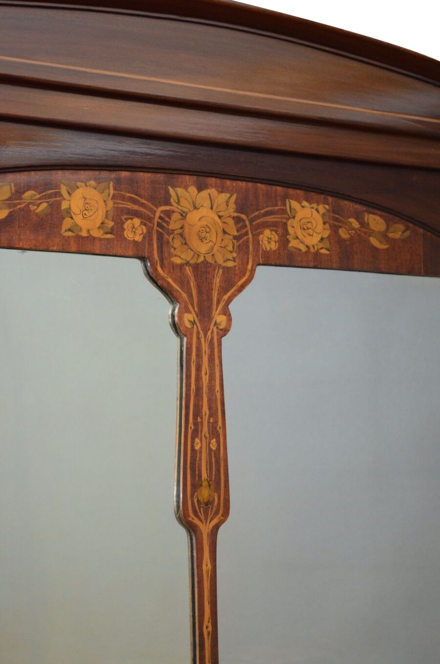 Art Nouveau Cabinet Stand with Mirror - Image 6