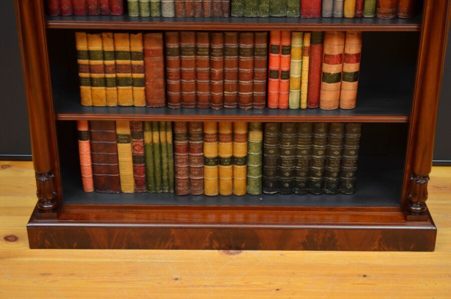 Fine William IV Mahogany Open Bookcase - Image 8