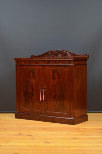 English William IV Mahogany Chiffonier Sideboard