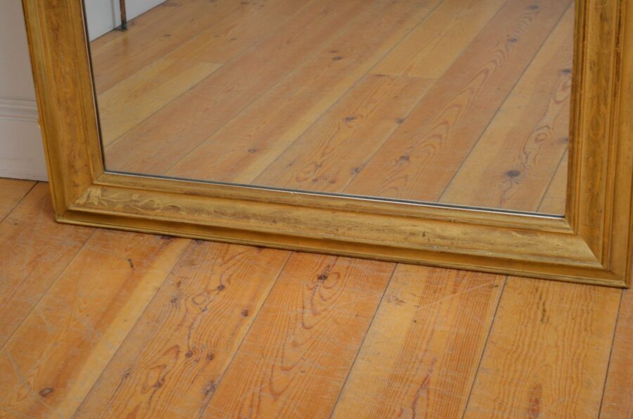 Antique Gilded Wall Mirror H140cm - Image 3