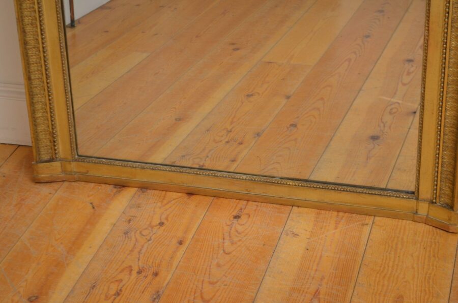 19th Century Giltwood Wall Mirror H150cm - Image 3