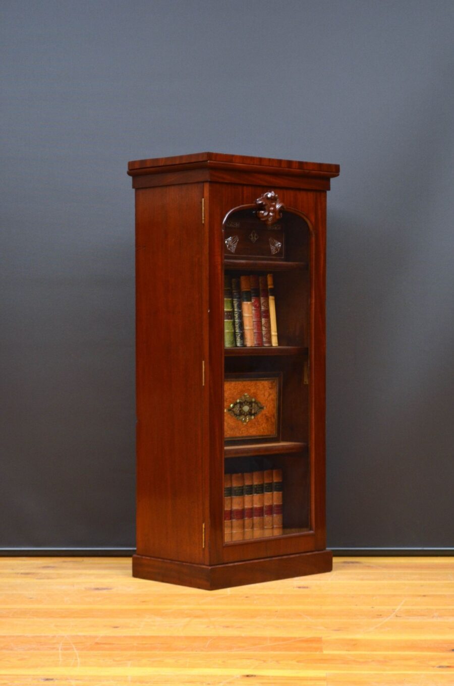 Rare Victorian Single Door Bookcase in Mahogany - Image 3