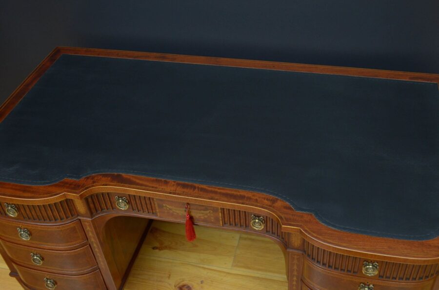 Superb Late Victorian Adams Style Mahogany Desk - Image 4