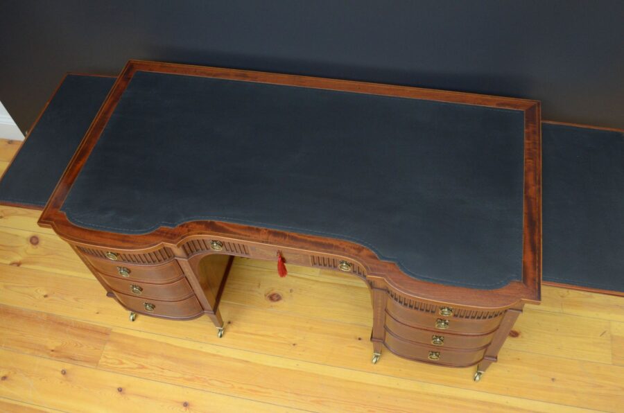 Superb Late Victorian Adams Style Mahogany Desk - Image 6