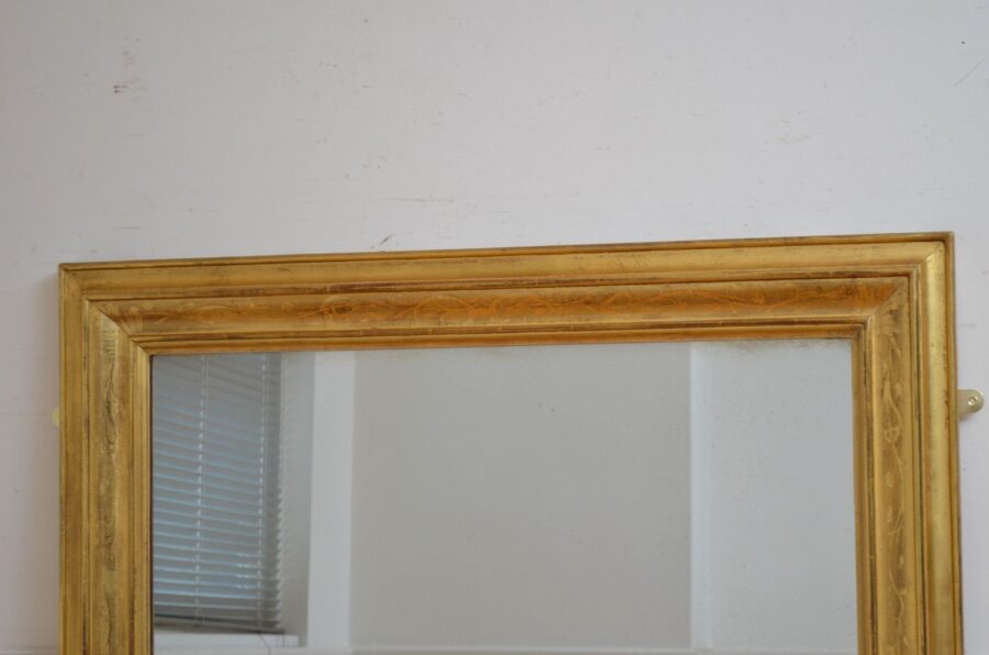 Antique Gilded Wall Mirror H140cm - Image 7