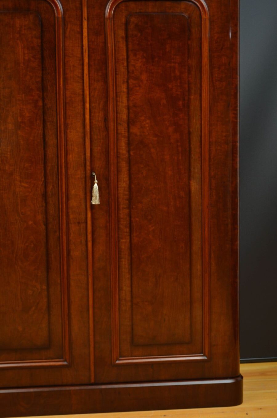 English Victorian Mahogany Two Door Wardrobe ON HOLD - Image 8