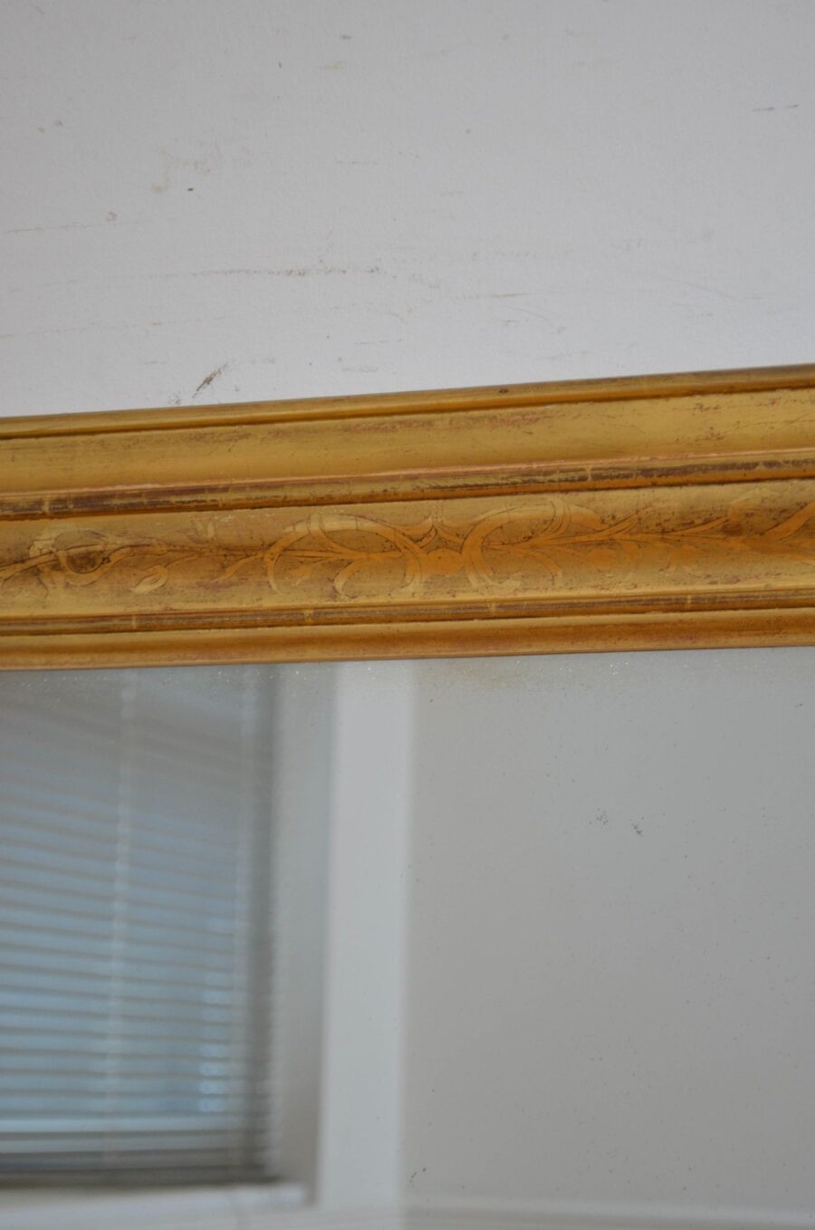 Antique Gilded Wall Mirror H140cm - Image 9