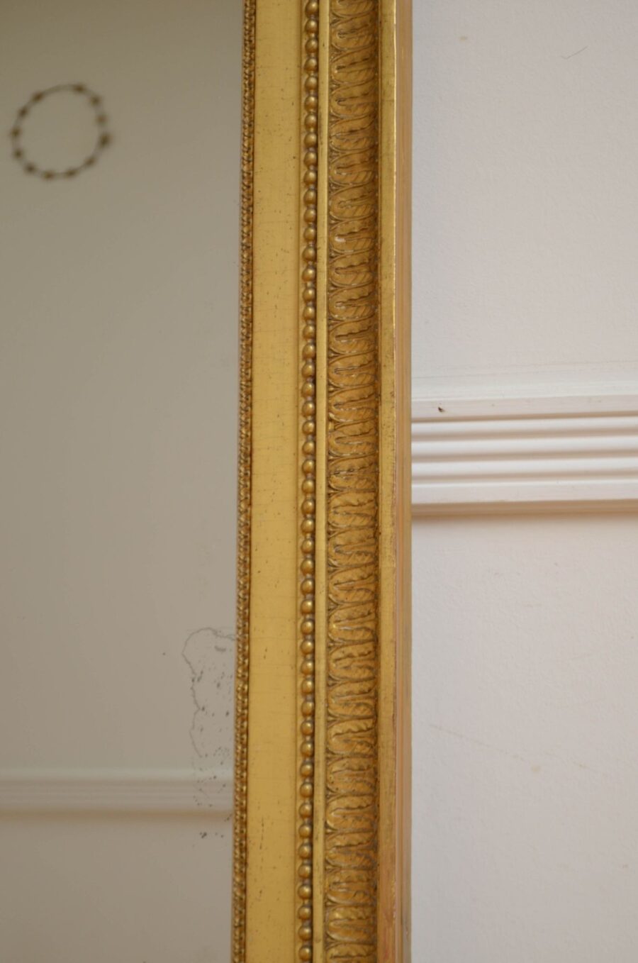 19th Century Giltwood Wall Mirror H150cm - Image 9
