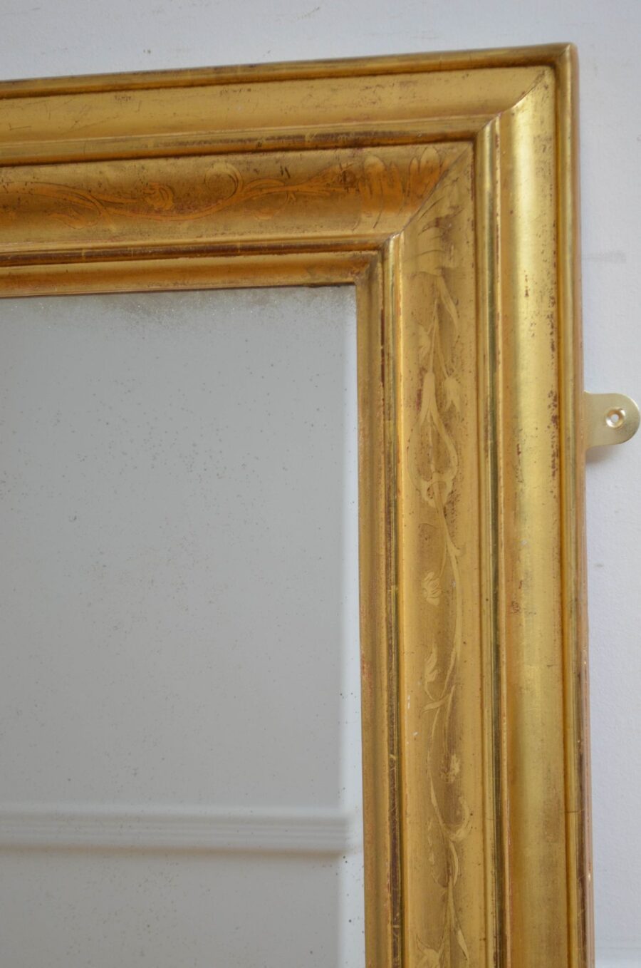 Antique Gilded Wall Mirror H140cm - Image 10