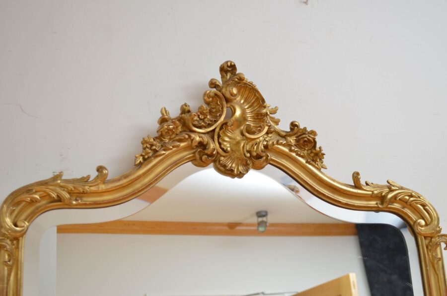 Louis XVth Style Antique French Giltwood Mirror H185cm - Image 10