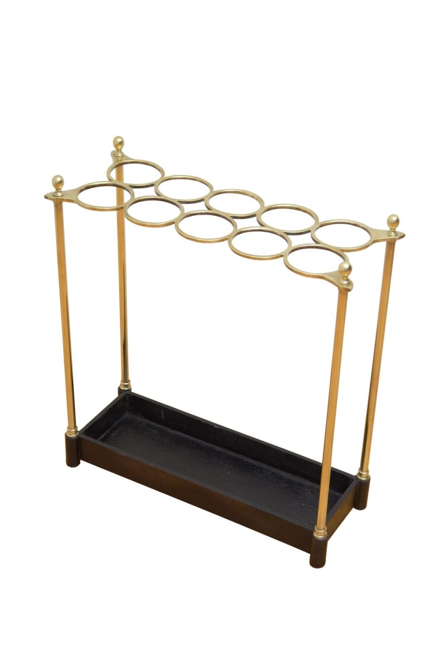 Rare English Victorian Brass Umbrella Stand