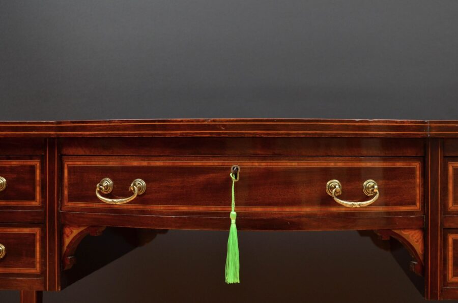 English Edwardian Mahogany Writing Table - Image 12