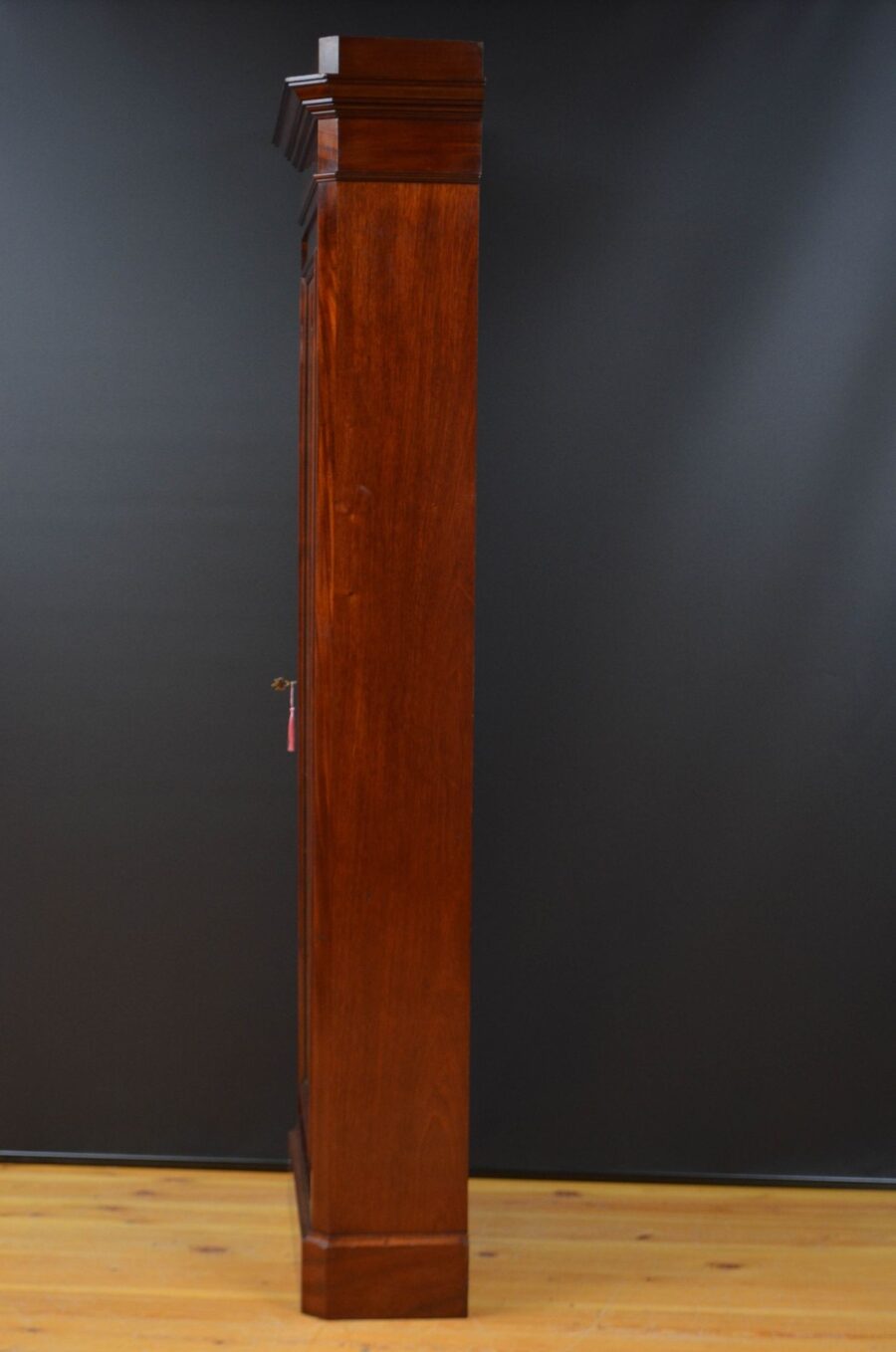 Tall and Slim Antique Bookcase in Mahogany - Image 14