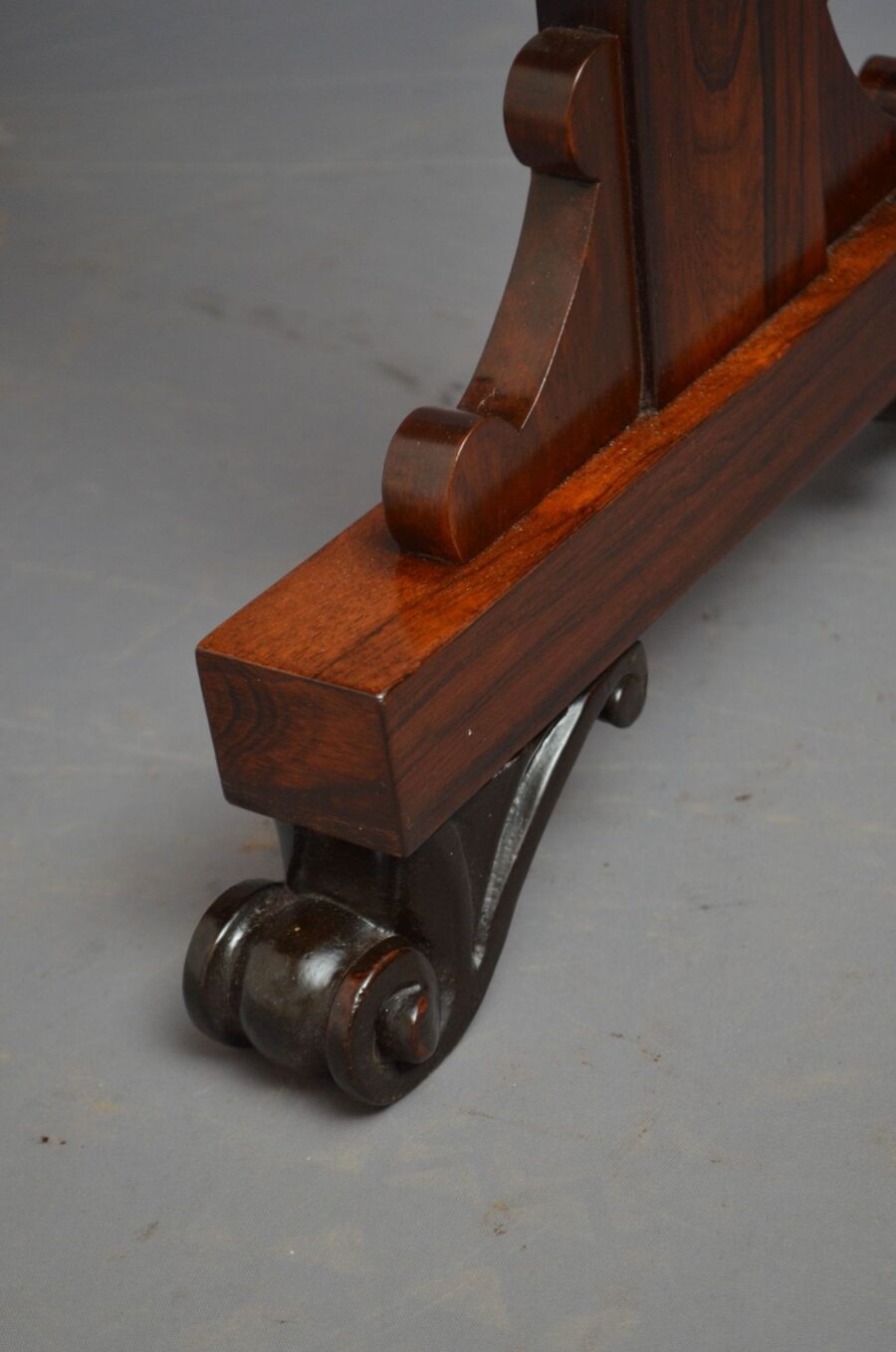 English William IV Rosewood Side Table - Image 14
