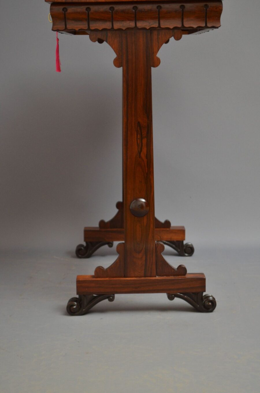 English William IV Rosewood Side Table - Image 16