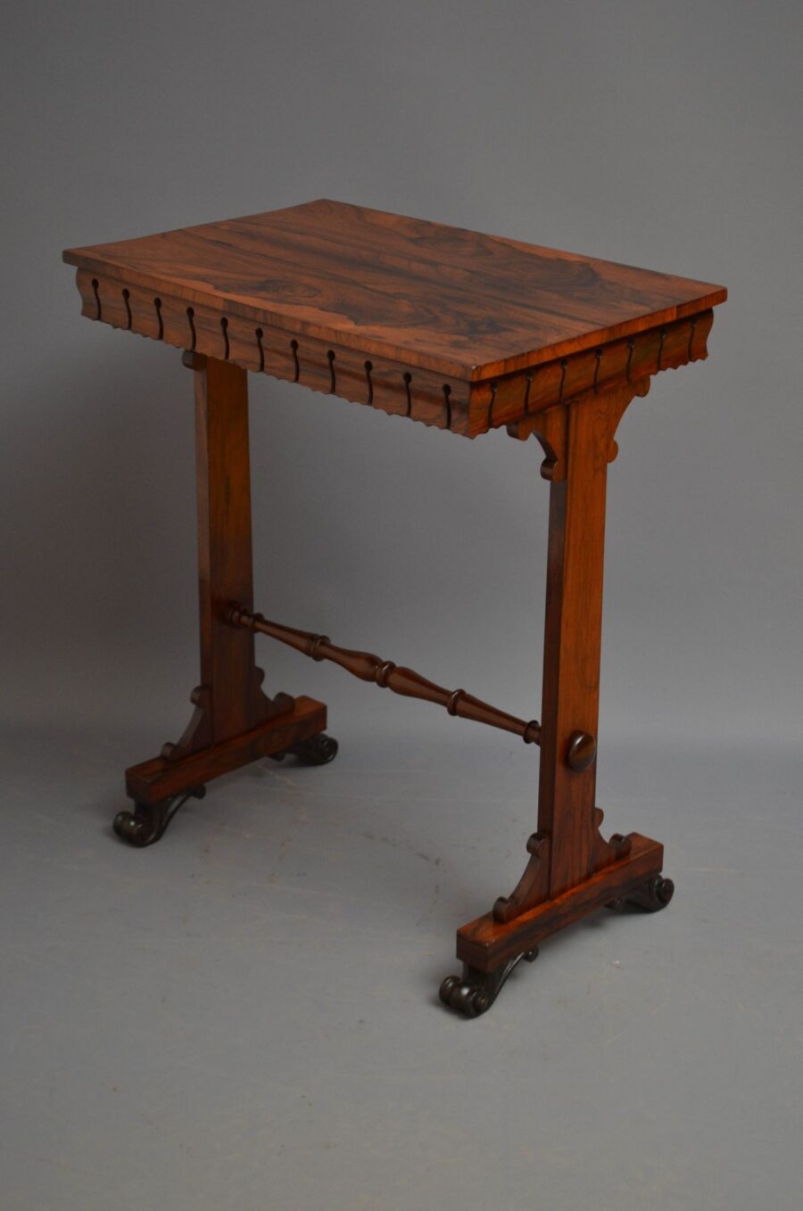 English William IV Rosewood Side Table - Image 18