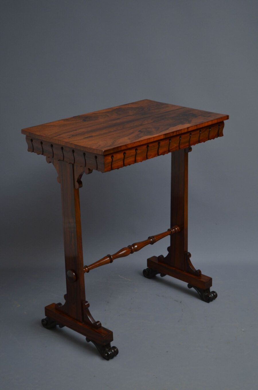 English William IV Rosewood Side Table - Image 2