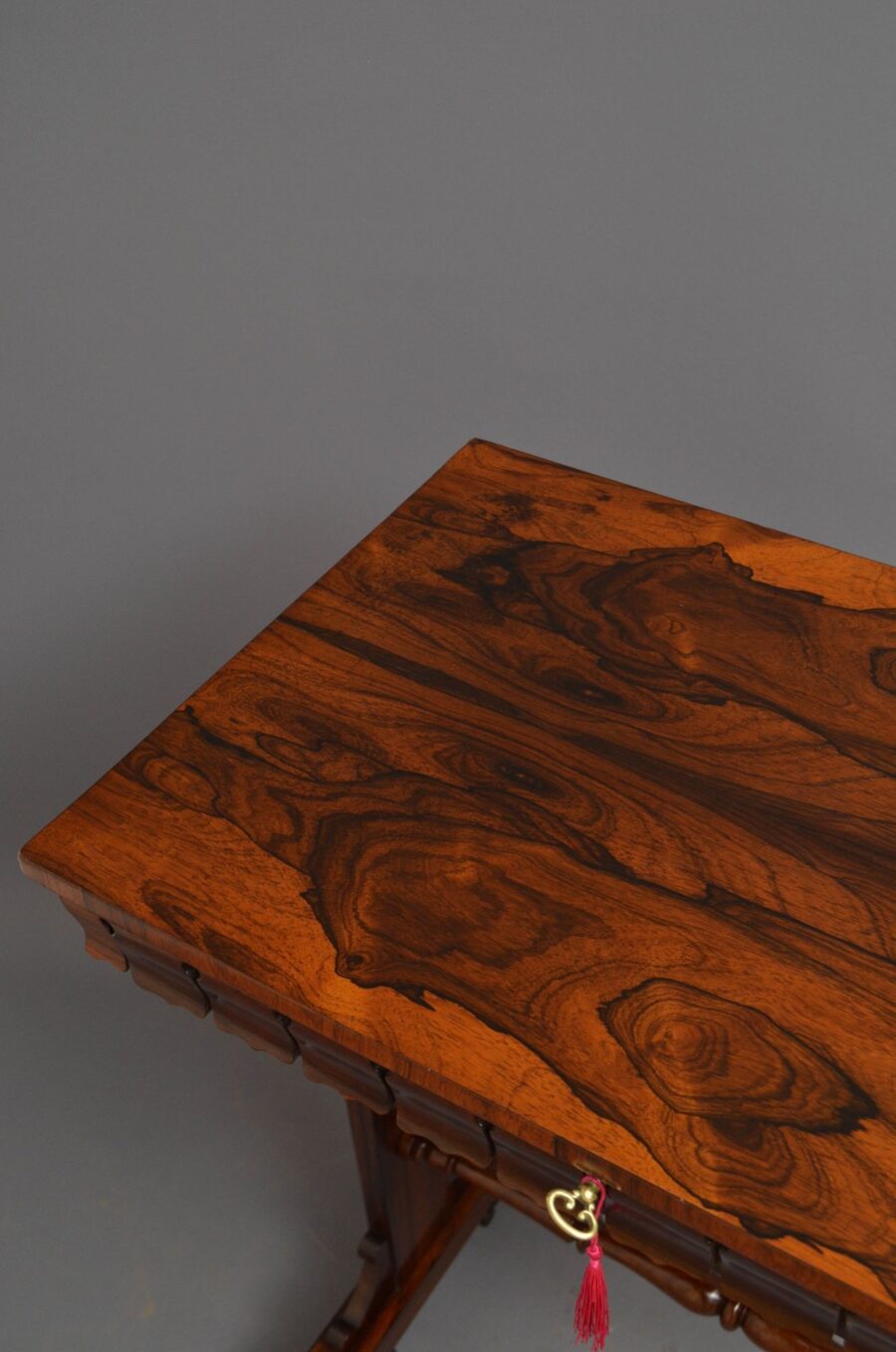 English William IV Rosewood Side Table - Image 3