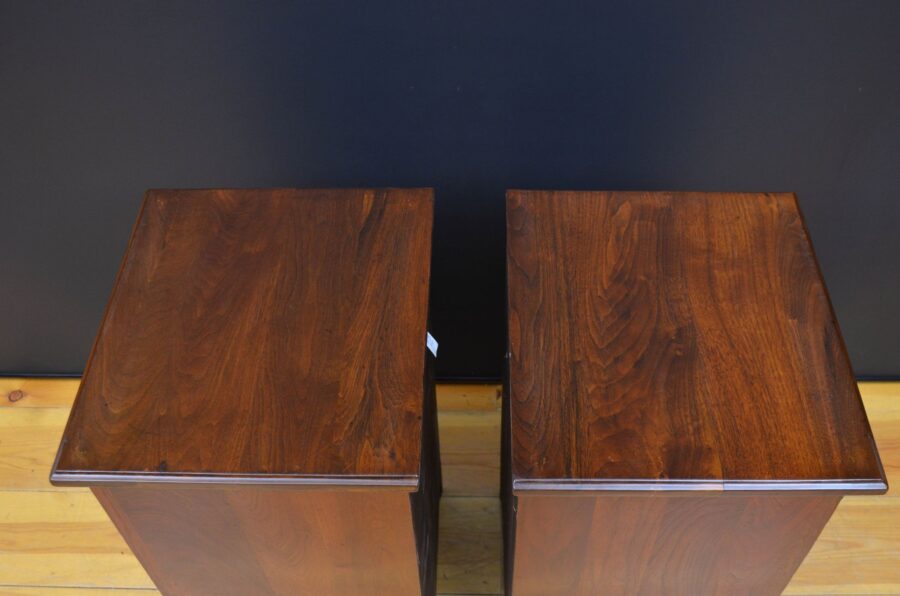 Pair of Victorian Walnut Bedside Cabinets - Image 5