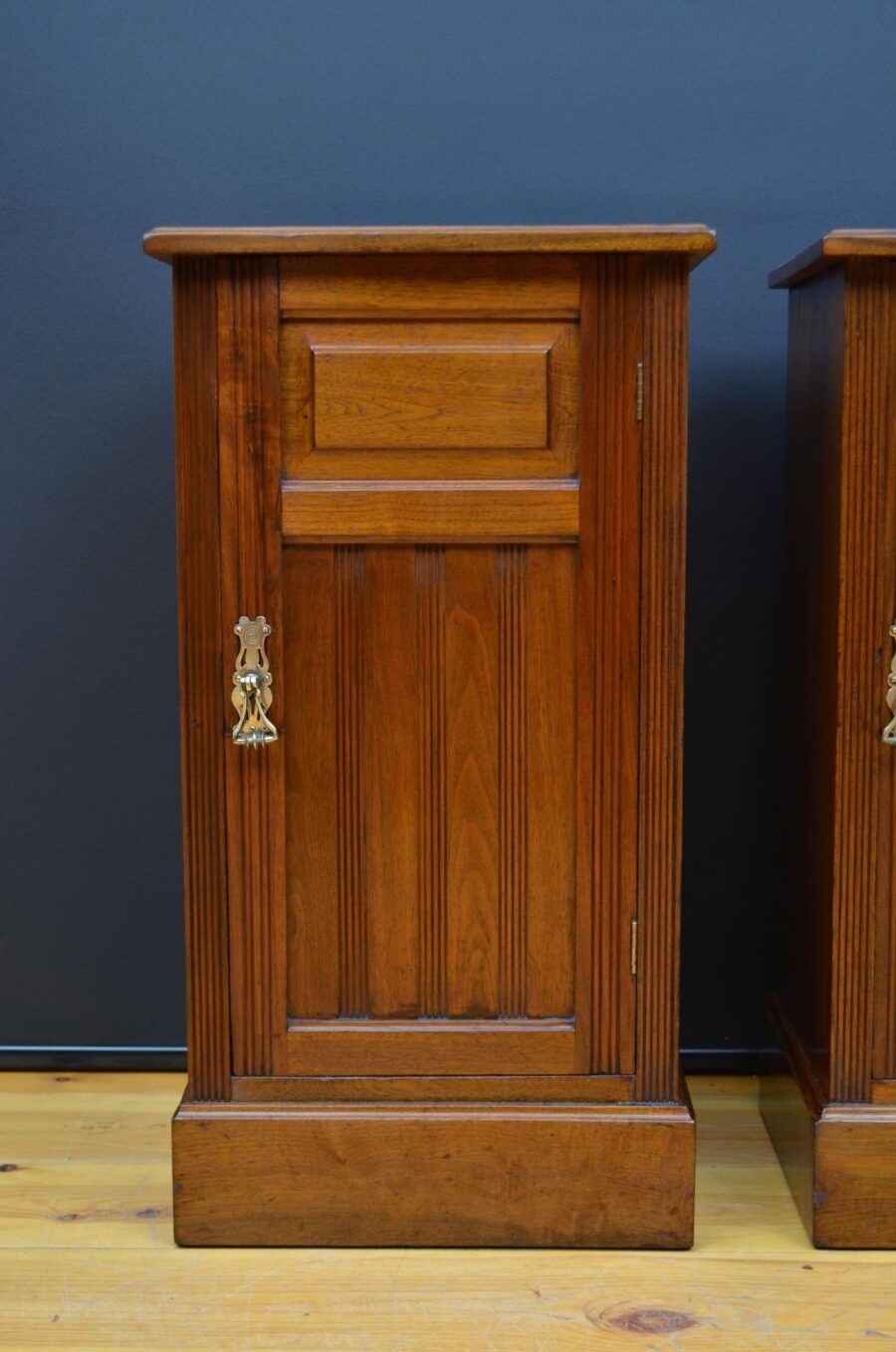 Pair of Victorian Walnut Bedside Cabinets - Image 6
