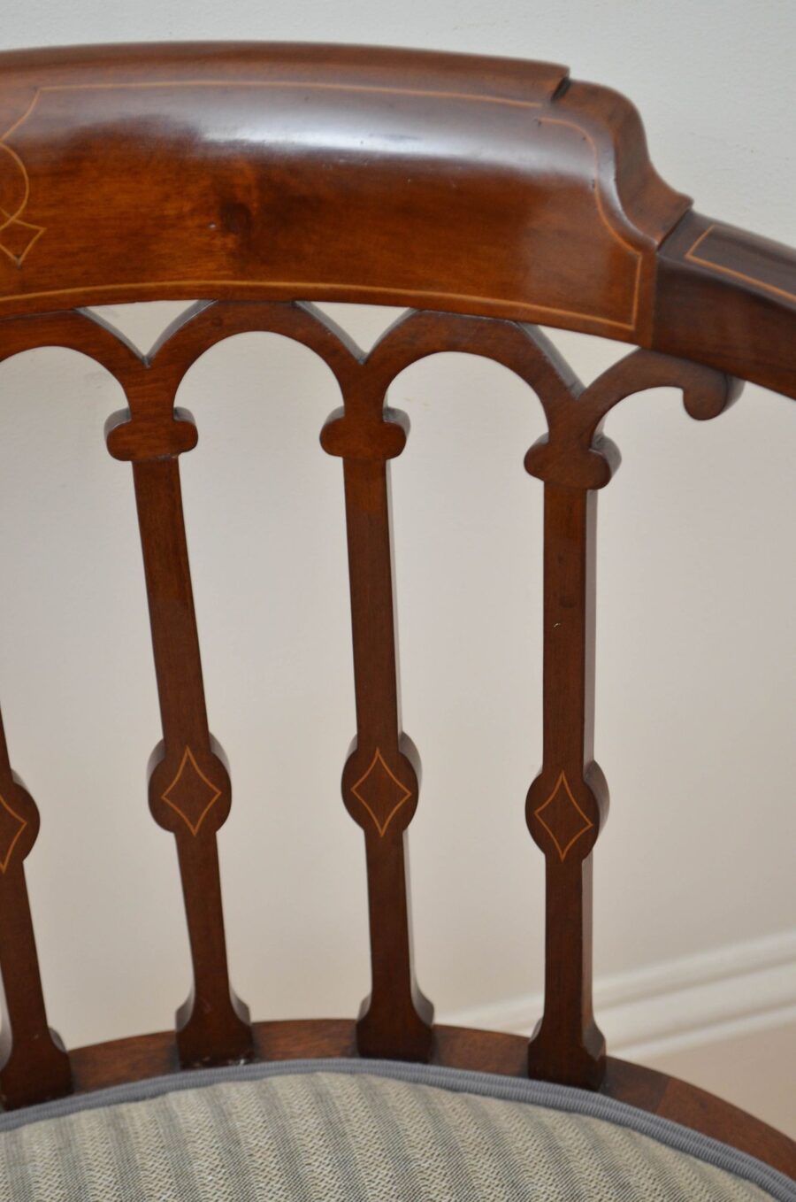 Edwardian Mahogany Tub Chair - Image 8