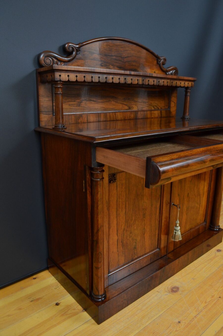 William IV Rosewood Chiffonier - Image 9
