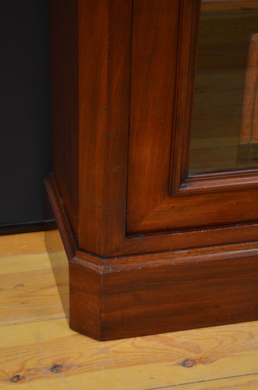 Tall and Slim Antique Bookcase in Mahogany - Image 10