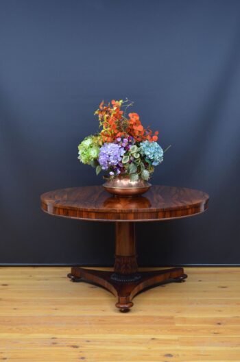 English Regency Rosewood Centre Table