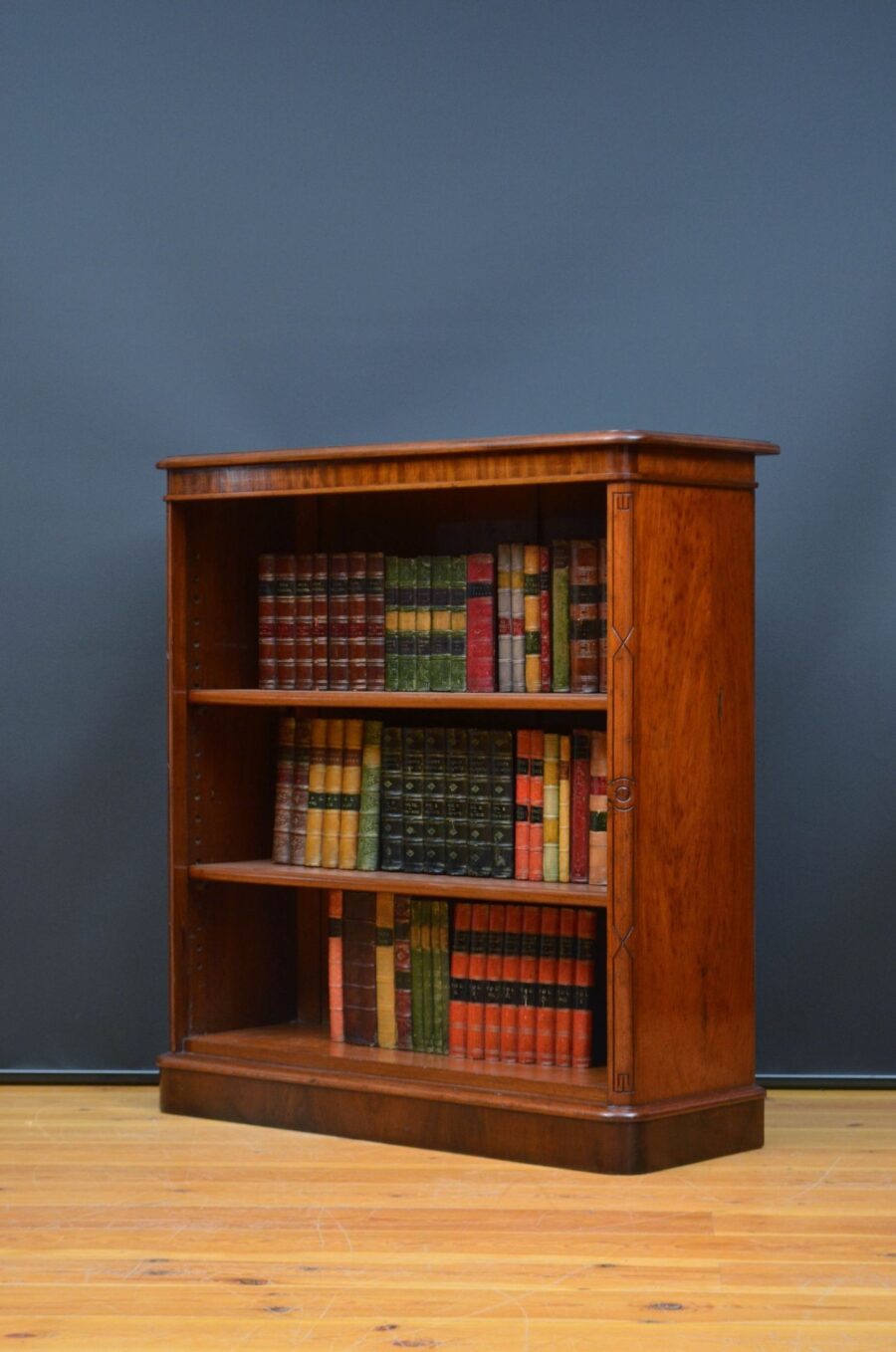 Victorian Solid Mahogany Open Bookcase
