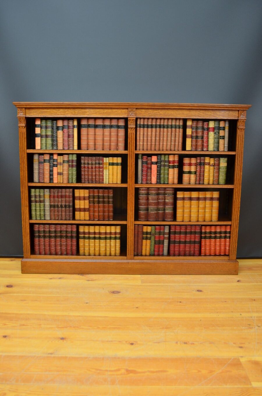 Victorian Oak Open Bookcase