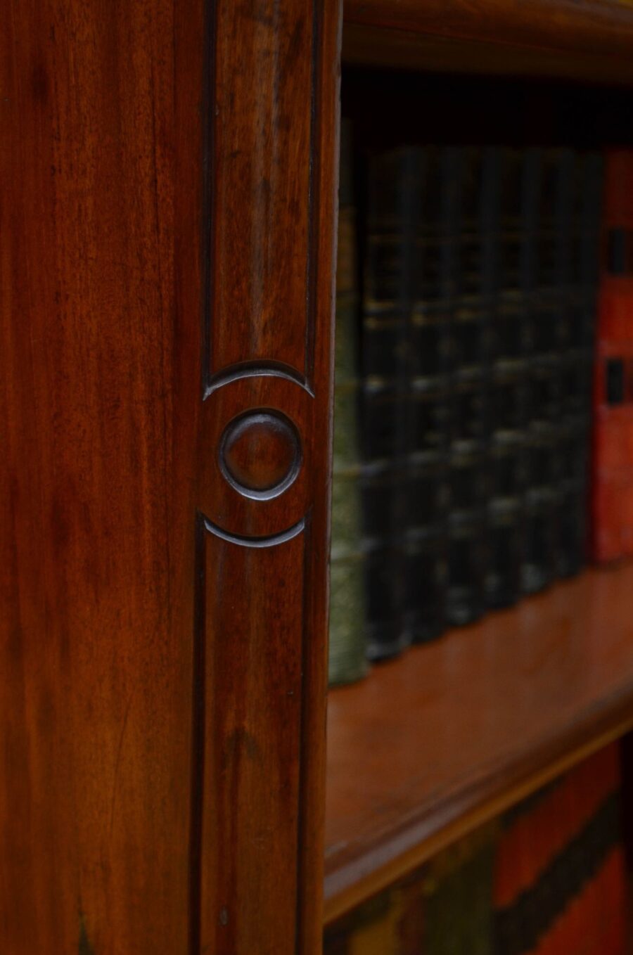 Victorian Solid Mahogany Open Bookcase - Image 13