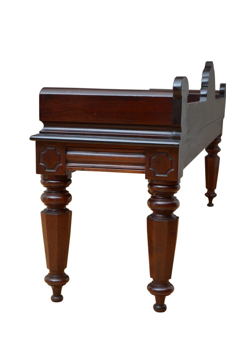 Large William IV Mahogany Hall Seat - Image 14
