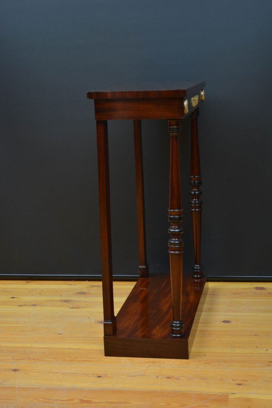 Regency Mahogany Console Tale Hall Table - Image 14