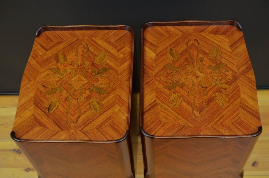 Pair of Tulipwood Bedside Chests / Bedside Cabinets - Image 3