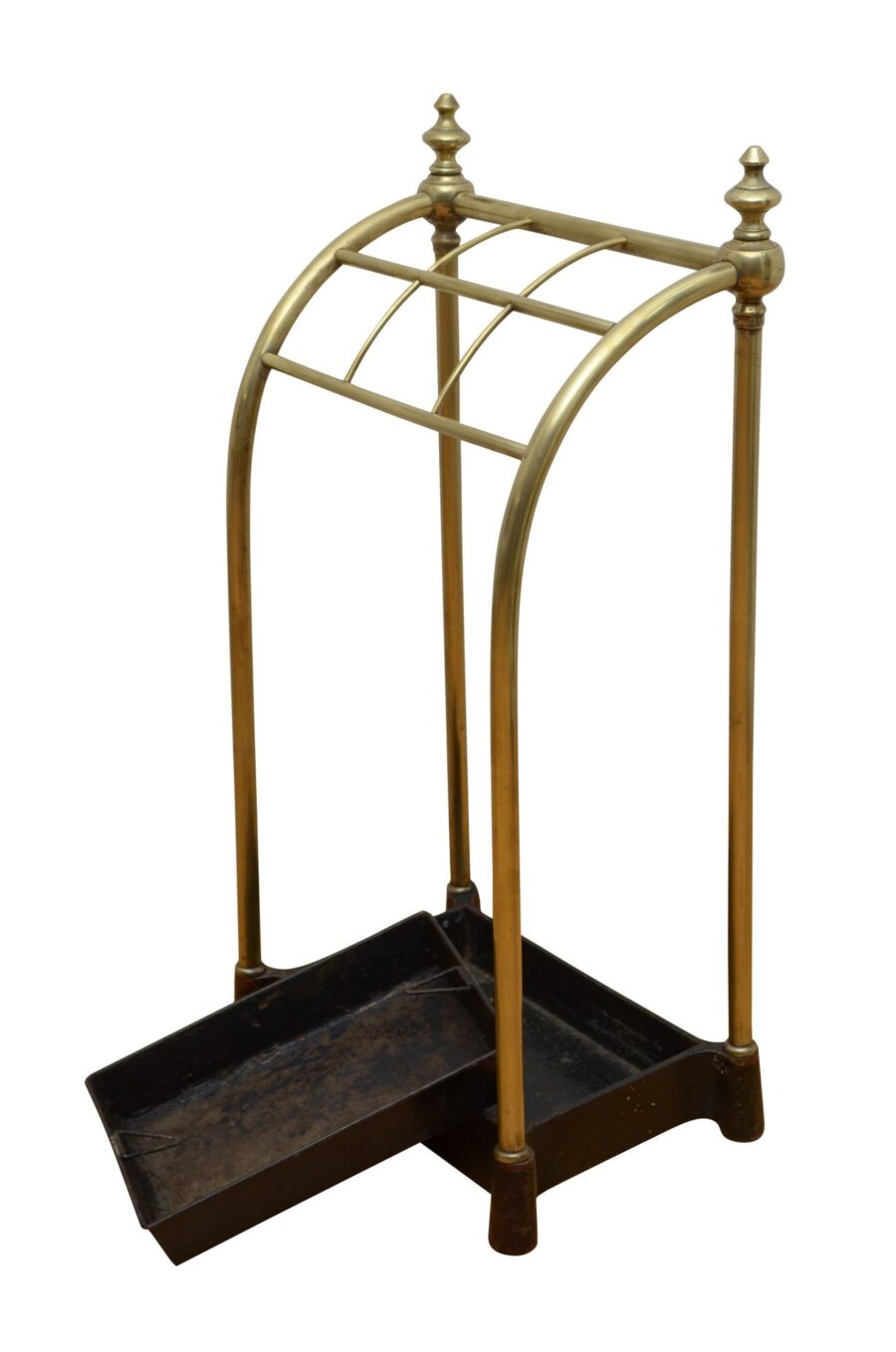 English Victorian Brass Umbrella Stand - Image 4