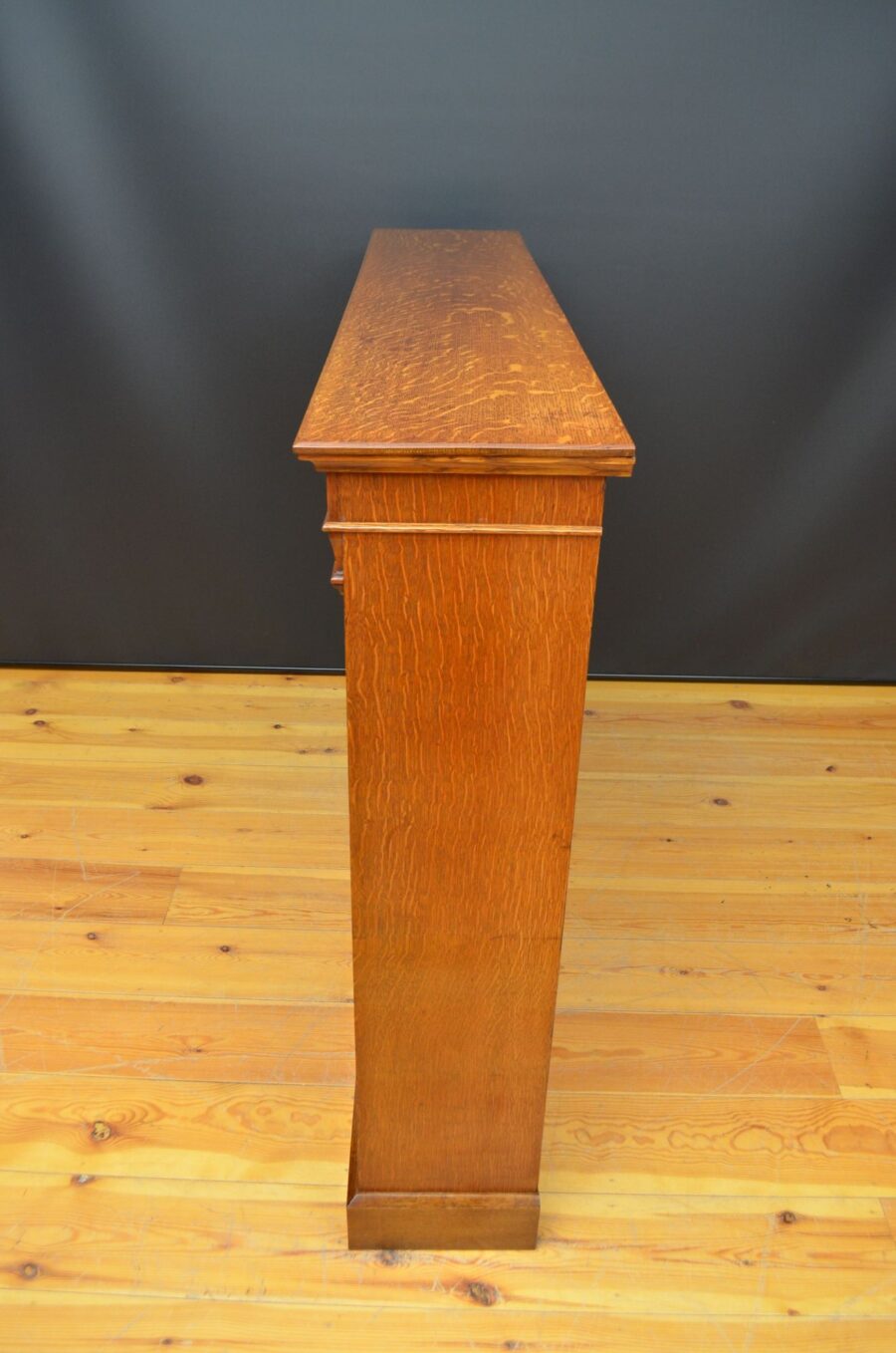 Victorian Oak Open Bookcase - Image 4