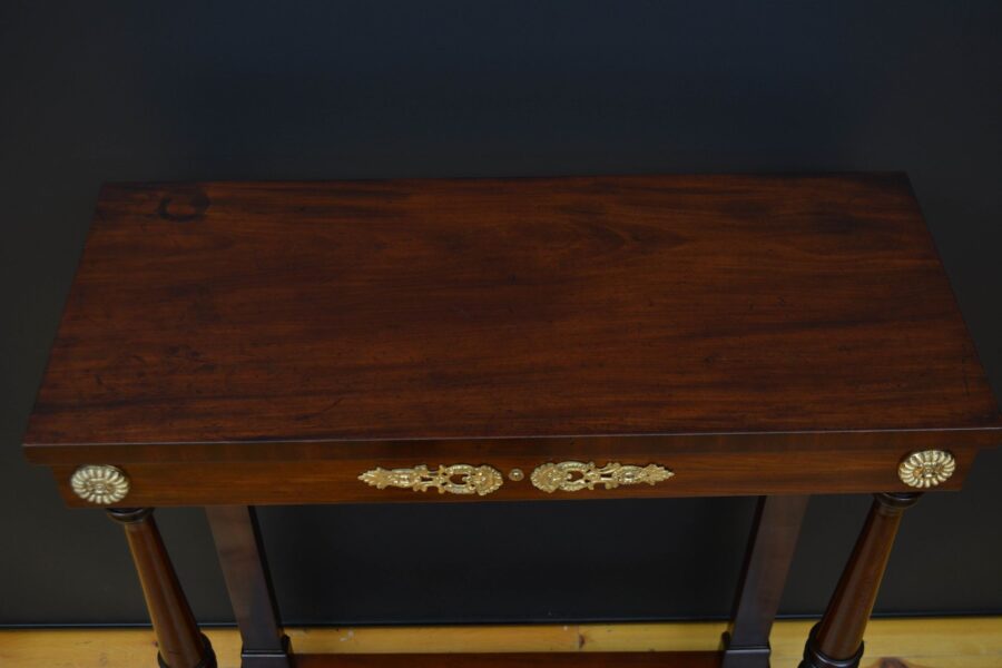 Regency Mahogany Console Tale Hall Table - Image 6