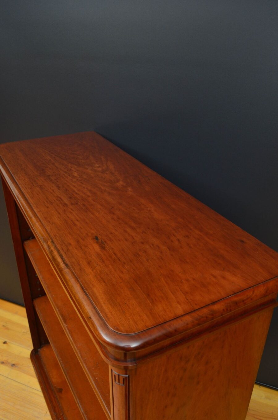 Victorian Solid Mahogany Open Bookcase - Image 6