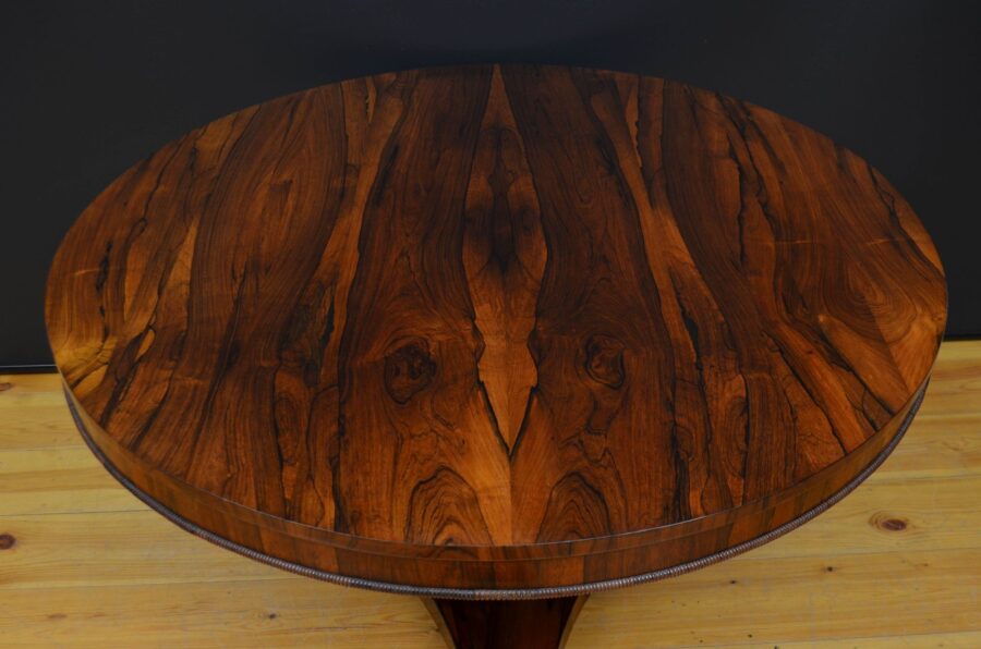 English Regency Rosewood Centre Table - Image 7