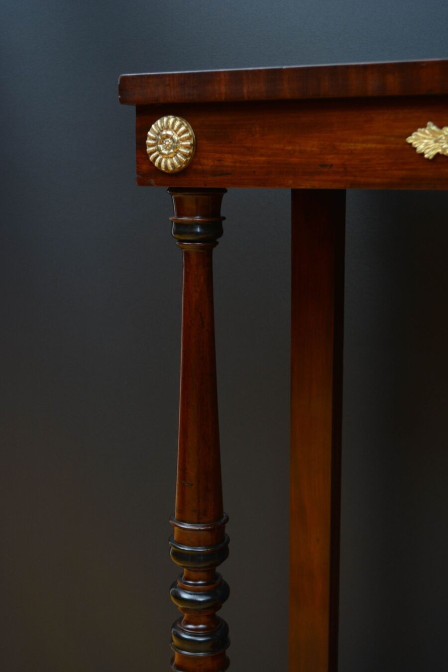 Regency Mahogany Console Tale Hall Table - Image 9