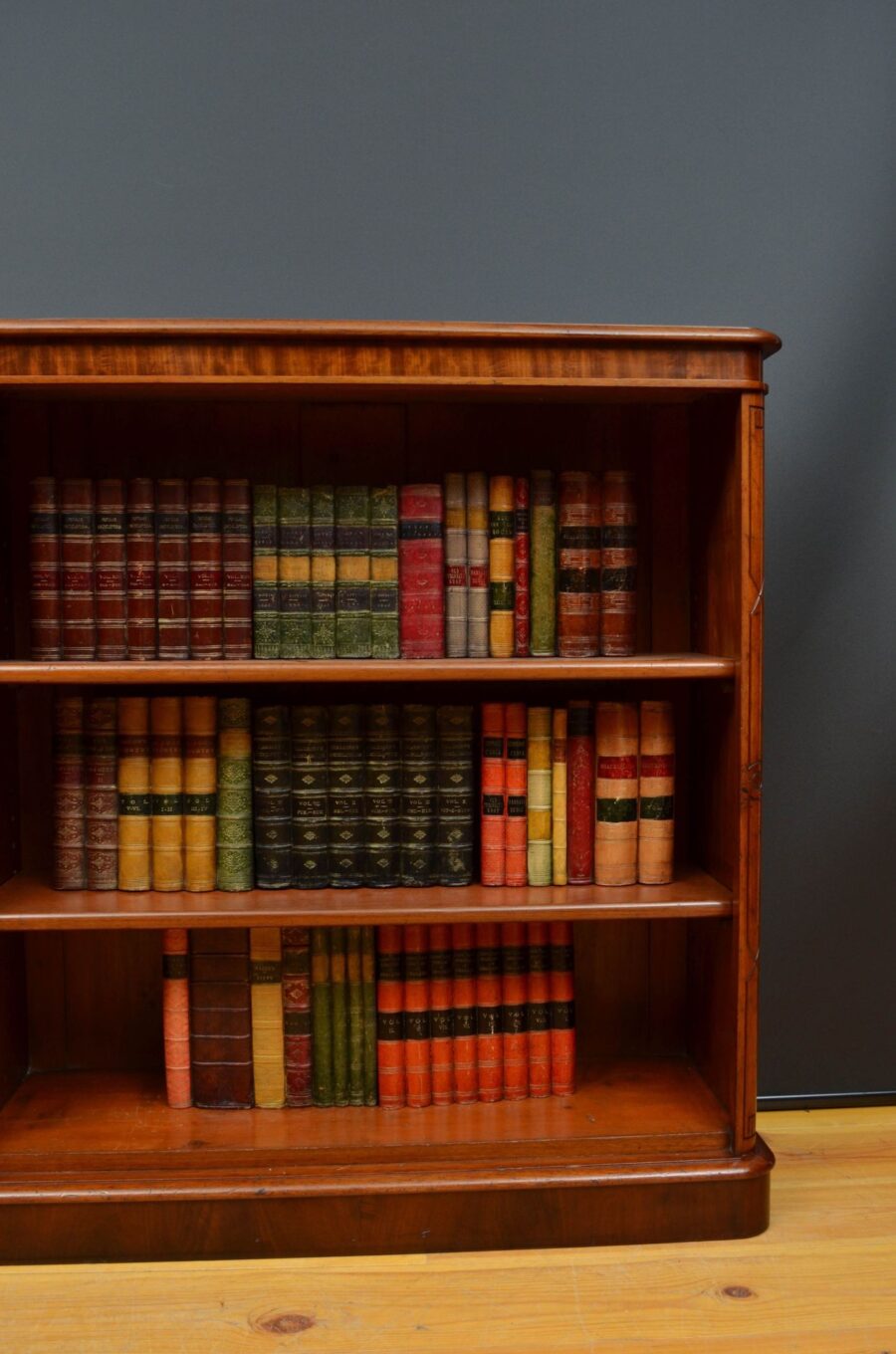 Victorian Solid Mahogany Open Bookcase - Image 10