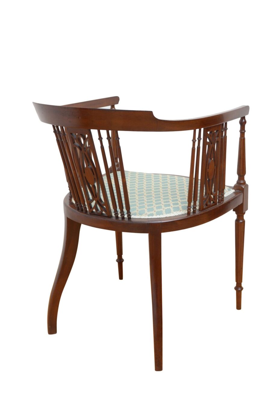 Fine Edwardian Mahogany Tub Chair - Image 10