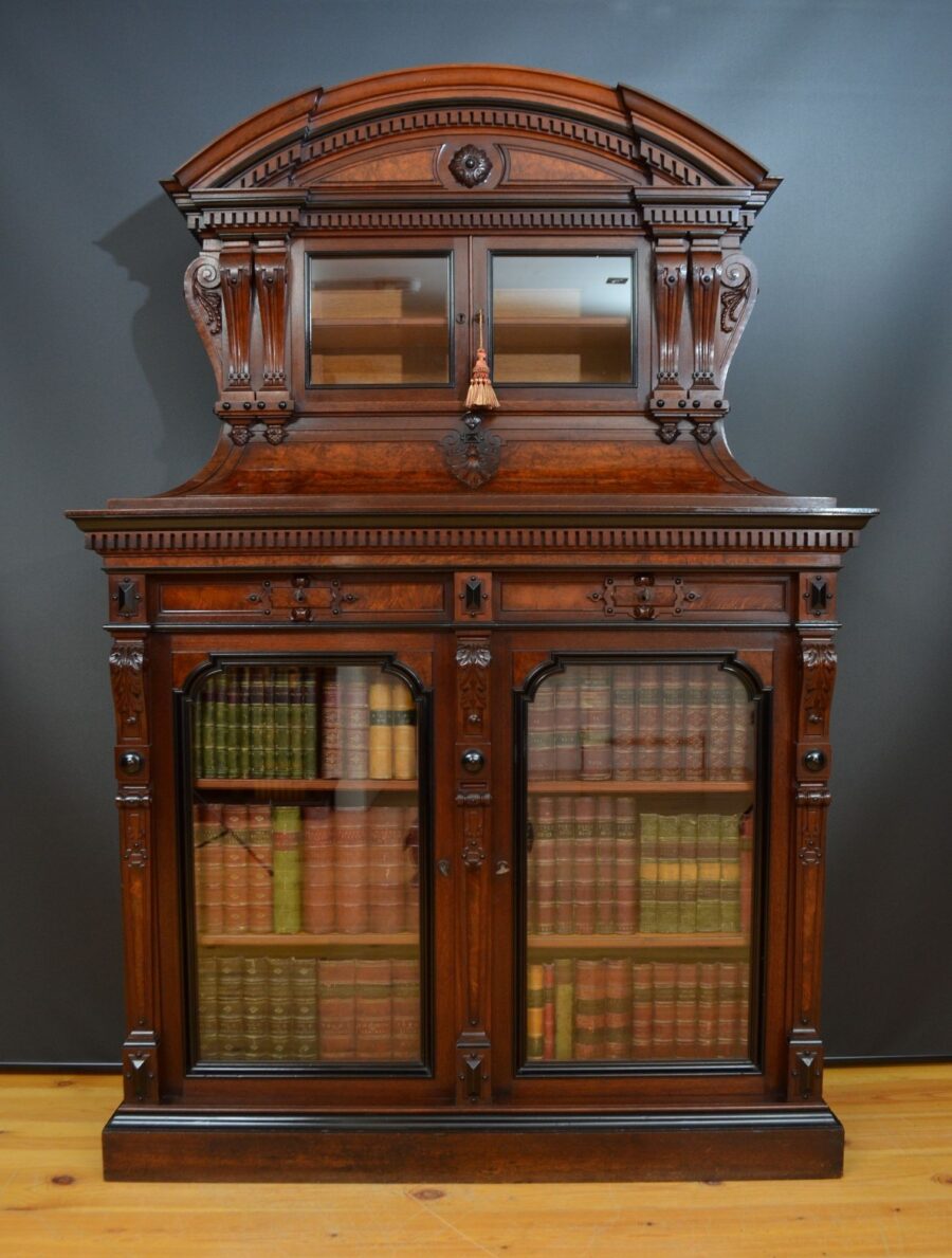 Gustave Herter Aesthetic Walnut Bookcase / Cabinet