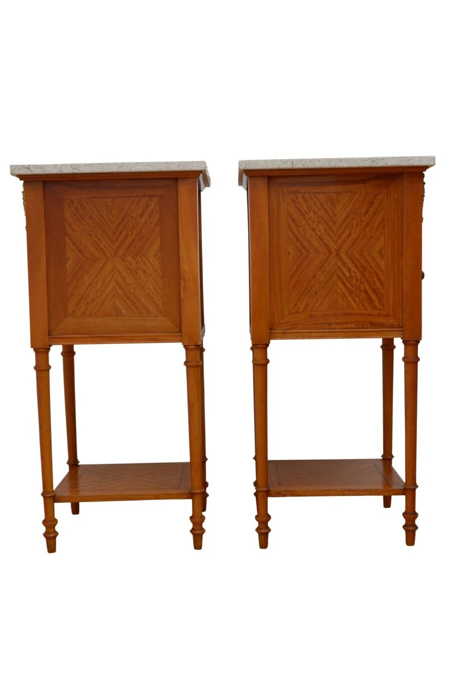 Pair Of Satinwood Bedside Cabinets - Image 12