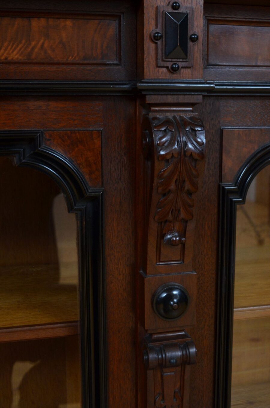Gustave Herter Aesthetic Walnut Bookcase / Cabinet - Image 14