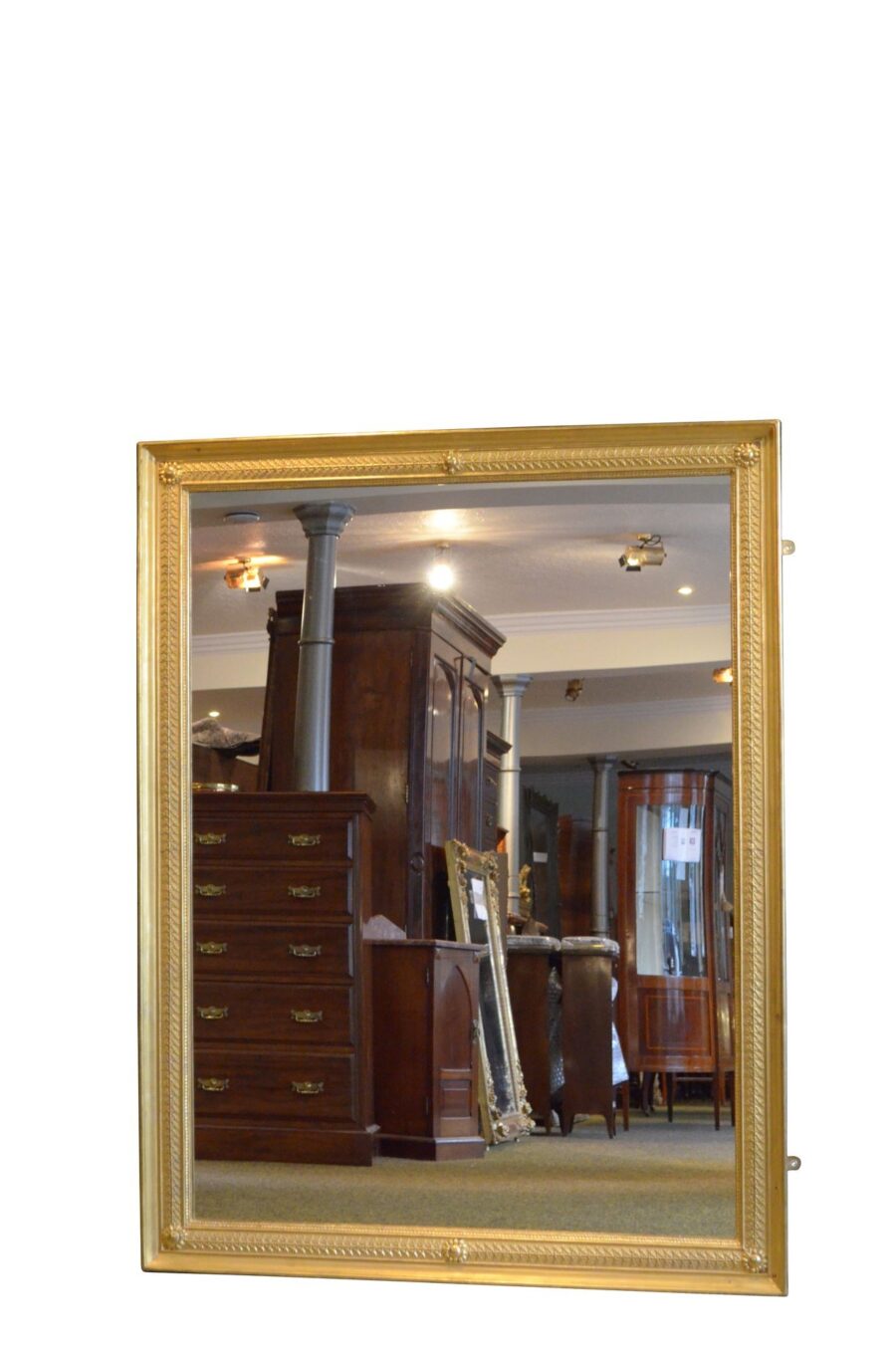 Outstanding Large Antique Giltwood Wall Mirror H158cm - Image 2
