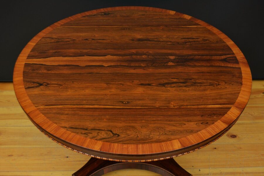 English Regency Dining Table / Centre Table in Rosewood - Image 4