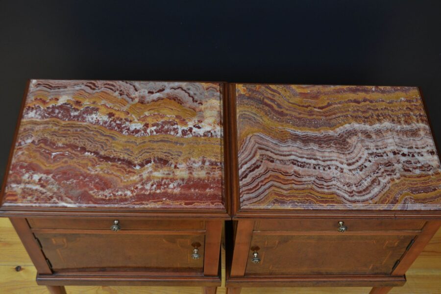 Pair of Antique Bedside Cabinets - Image 5
